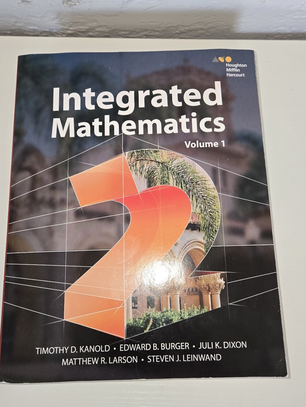 Houghton Mifflin Harcourt Integrated Mathematics Volume 1 - Orange & Black Cover